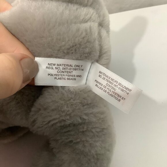 Vtg Ty Beanie Boos Whopper The Elephant Gray Plush Toy 10.5" Stuffed Animal - Picture 5 of 7